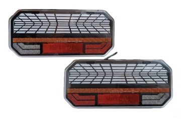 x2 LAMPY TYLNE ZESPOLONE PRZYCZEPY LEDOWE NEON 12-24V DYNAMICZNY KIERUNEK