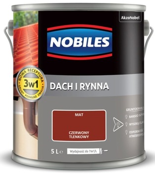 FARBA NOBILES DACH RYNNA, czerwona tlenkowa, 5l