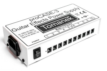 TOMANEK ProCASE-3 БЛОК ПИТАНИЯ НА 10 ЭФФЕКТОВ 9 В постоянного тока, СТАБИЛИЗИРОВАННЫЙ