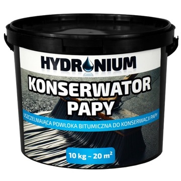 MASA BITUMICZNA USZCZELNIAJĄCA KONSERWATOR RENOWATOR DACHÓW HYDRONIUM 10 KG