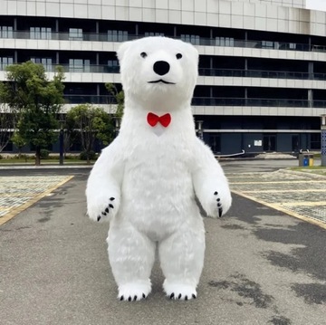 Kostium Reklamowy Miś Niedźwiedź Polarny Żywa maskotka Nadmuchiwany 2,6m