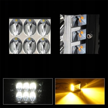 2X 60W ГАЛОГЕННЫЙ ДОРОЖНЫЙ СВЕТ LED STROBO 12V 24V