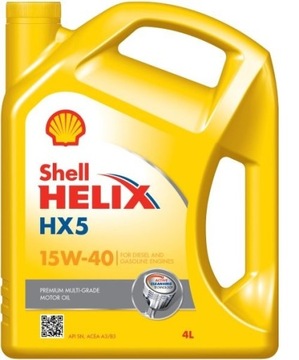 4L OLEJ mineralny SHELL 15w40 HELIX SUPER HX5