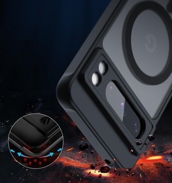 УСИЛЕННЫЙ КОРПУС НА 360° для GOOGLE PIXEL 8 PRO | КОРПУС MAGSAFE | МАТОВЫЙ ЧЕРНЫЙ