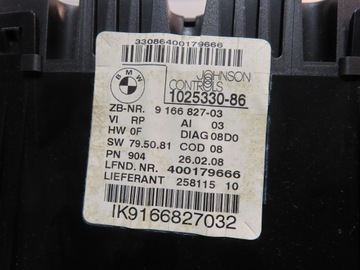 BMW 3 E90 318I PŘÍSTROJOVÁ DESKA BUDÍKY EU 1025330-86