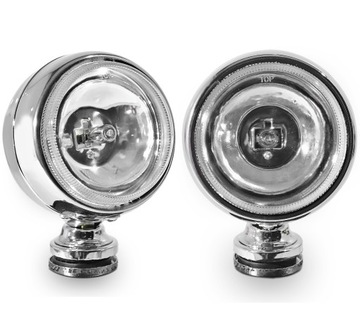 ГАЛОГЕННЫЕ ЛАМПЫ ДЛЯ МОТОЦИКЛОВ С защитными дугами, ХРОМИРОВАННАЯ СВЕТОВАЯ ПАНЕЛИ, переключатель