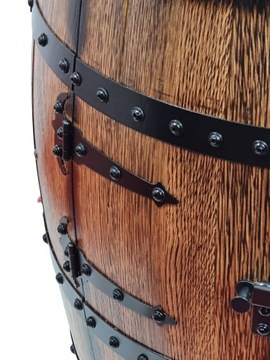 Барный шкаф из дубовой винной бочки LED LIGHT.