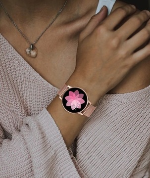 СМАРТЧАСЫ ЖЕНСКИЕ ЧАСЫ PULSE ШАГИ УВЕДОМЛЕНИЯ МЕНЮ ПРИЛОЖЕНИЙ ПОЛЬСКИЙ