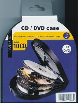 OKAZJA WYPRZEDAŻ ELEGANCKIE ETUI NA 10 PŁYT CD/DVD