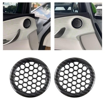 2 шт., автомобильная аудиосистема, решетка для автомобильного динамика, рамка