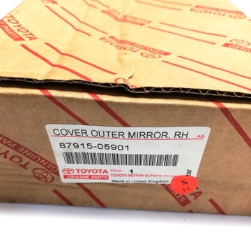 KRYT POUZDRO ZRCÁTKO PRAVÁ TOYOTA AVENSIS 8791505901 OE!