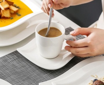 Сервиз MALACASA ELVIRA белый фарфоровый столовый сервиз на 12 персон / 60 шт.