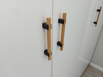 Ручка мебельная деревянная Релинг, длина 166мм, размер. 96 мм