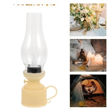 WINTAGE LED LAMPA NAFTOWA ELEKTRONICZNA LAMPA OLEJOWA