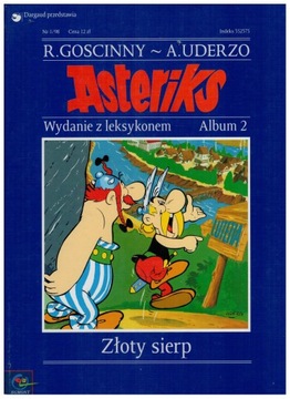 Komiks Asteriks 2 Złoty sierp twarda z leksykonem