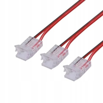 Коннектор 10 см для 8 мм COB светодиодных лент соединительный зажим быстрый монтаж односторонний