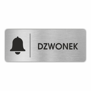 Tabliczka piktogram DZWONEK 20x8 cm