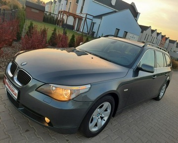 BMW Seria 5 E60 Sedan 2.5 525i 218KM 2006 BMW 525 2.5i 218PS NAVI SKÓRA MANUALRata600zl, zdjęcie 1