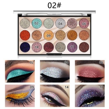02# 18*1.78g eyeshadow palette cień do powiek
