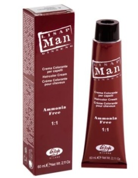 LISAP MAN FARBA DLA MĘŻCZYZN KOLOR ''0.18'' ŚWIETLISTY SREBRNY 60ML