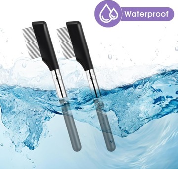 2 разделителя для ресниц с металлической расческой для ресниц, щеточкой для бровей