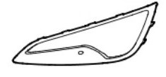 Hyundai i40 Ramka halogenu lewego