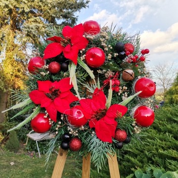 Wianek wieniec bożonarodzeniowy świąteczny 45 cm