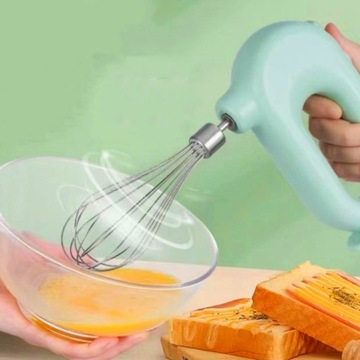 Аккумуляторный кухонный электрический миксер для взбивания яиц и сливок, 4 скорости