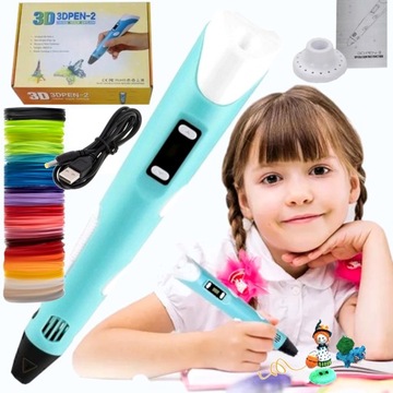 MAGICZNY DŁUGOPIS DRUKARKA 3D PEN ZESTAW + WKŁADY