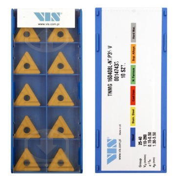 Płytki węglikowe TNMG 160408L NTP35 V STAL VIS