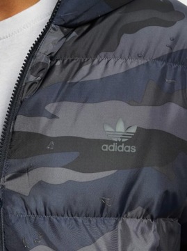 2795 KURTKA MĘSKA ADIDAS Z KAPTUREM ZIMOWA CIEPŁA PIKOWANA PUCHOWA MORO M