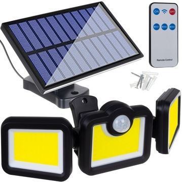 Lampa Solarna Czujnik Ruchu Zmierzchu 171COB Pilot