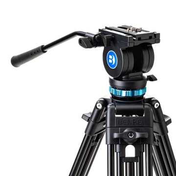 Benro KH25P - видеокомплект, 3-х секционный алюминиевый штатив, 75-156см, грузоподъемность 5кг