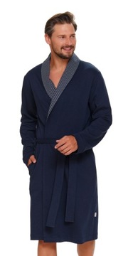 Elegancki szlafrok męski DOCTOR NAP 5283 navy blue S