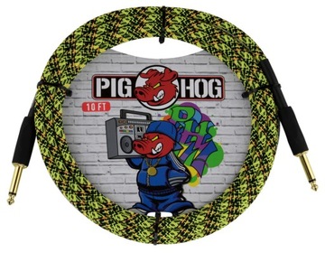 Kabel Instrumentalny - Pig Hog PCH10GYW Yellow Graffiti