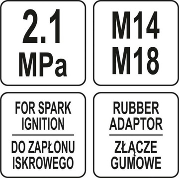 ИЗМЕРИТЕЛЬ ДАВЛЕНИЯ СЖАТИЯ YT-73011 YATO