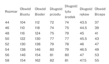 Casualowa tunika SANDRA o taliowanym kroju wzór czarny rozmiar 60