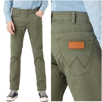 WRANGLER GREENSBORO MĘSKIE SPODNIE JEANS PROSTE