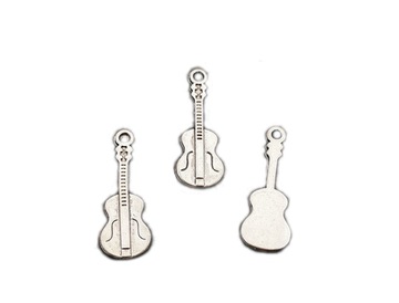 ZAWIESZKA METALOWA GITARA CHARMS 27x9,5 mm 3SZT