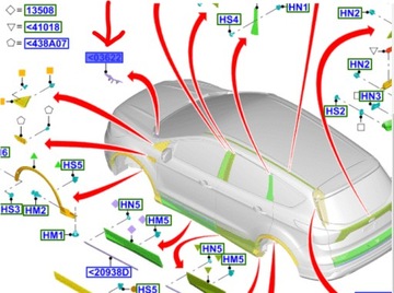 НАКЛАДКА ОКНА ЛЕВАЯ ПЕРЕДНЯЯ KUGA 2018 - ЕВРОПА