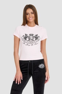 JUICY COUTURE Różowy t-shirt Enzo Dog Crest M