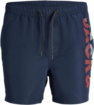 JACK&JONES SPODENKI PLAŻOWE GRANATOWE r.L L38