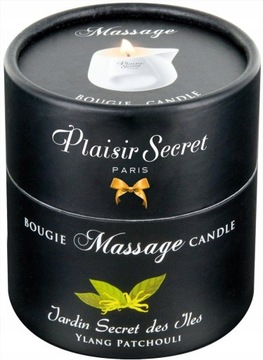 НАТУРАЛЬНАЯ МАССАЖНАЯ СВЕЧА PLAISIRS SECRETS ИЛАНГ ПАЧУЛИ