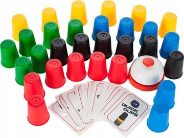 GRA ZRĘCZNOŚCIOWA QUICK SPEED CUPS RODZINNA SZYBKIE KUBECZKI DLA DZIECI