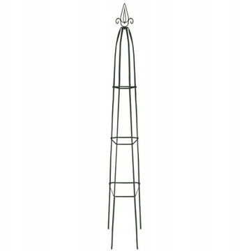 KOLUMNA OGRODOWA METALOWA OBELISK PERGOLA NA PNĄCZA RÓŻE PODPORA = 200x40cm