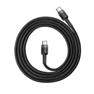 КАБЕЛЬ BASEUS STRONG USB-C ДЛЯ БЫСТРОЙ ЗАРЯДКИ TYPE-C TYPE-C PD 60W QC 3.0 1M