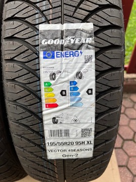 Шины Goodyear Vector4Season 195/55R20 95H XL 2022 г.в.