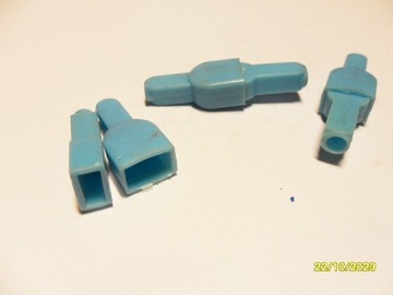 Obudowa - Osłona konektora PCV WTYK + GNIAZDO 6.3mm - 3 szt.