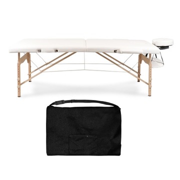 STÓŁ ŁÓŻKO DO MASAŻU PRZENOŚNY 2 SEG. 70cm +TORBA