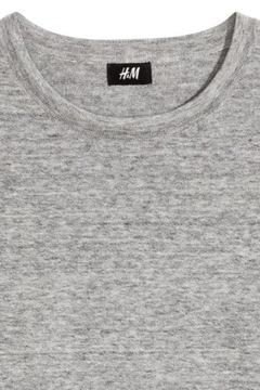 H&M HM Sweter z cienkiej bawełny klasyczny 38 M